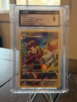 Pokemon Braixen Ultra Rare TG01/TG30 CGC 9 Trainer Gallery Silver Tempest Holo - Image 1