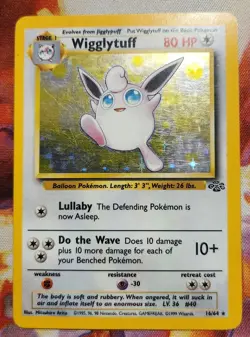 Wigglytuff Holo 16/64 Jungle Unlimited 1999 MP Pokemon TCG WOTC Vintage - Image 1