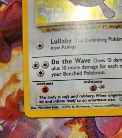Wigglytuff Holo 16/64 Jungle Unlimited 1999 MP Pokemon TCG WOTC Vintage - Image 2