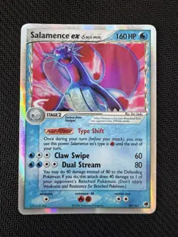 Salamence ex 98/101 EX Dragon Frontiers Holo Delta Species Pokemon MP/HP - Image 1