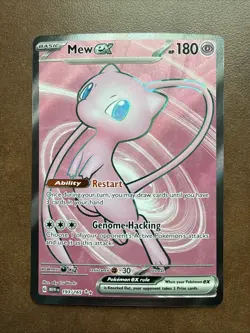 Pokemon Mew EX Full Art 193/165 Sv: Scarlet & Violet 151 Holo NM Pack Fresh - Image 1