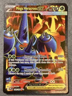 Mega Heracross EX 108/094 Ultra Rare Me02: Phantasmal Flames Holo Pokemon TCG NM - Image 1