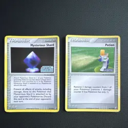 Pokemon TCG Trainer Item Lot - Mysterious Shard, Potion - Crystal Guardians - Image 1