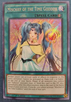 Yugioh Mischief of the Time Goddess SHVA-EN007 Shadows in Valhalla 1st Edition - Image 1