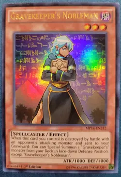 Yugioh Gravekeeper's Nobleman MP14-EN212 1st Edition NM - Image 1