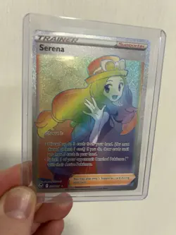 Pokemon TCG Serena Rainbow Full Art Silver Tempest Card 207/195 - Image 3