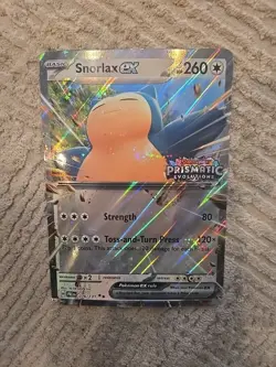 Snorlax ex (Prismatic Evolution Stamp) 076/131 Jumbo Card Promo Pokemon TCG 🌟 - Image 1