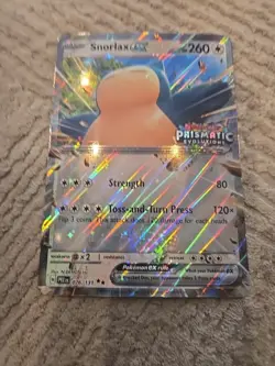Snorlax ex (Prismatic Evolution Stamp) 076/131 Jumbo Card Promo Pokemon TCG 🌟 - Image 2