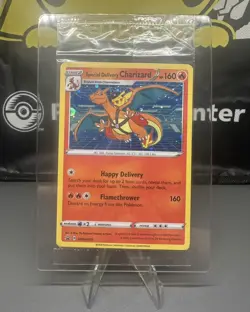 Special Delivery Charizard Pokemon Center Promo Card Holo SWSH075 - SEALED MINT - Image 1