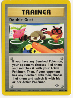 Double Gust 100/111 Neo Genesis TRAINER Pokemon Card - Image 1