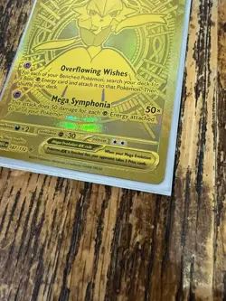 Pokemon Mega Gardevoir EX Holo Rare Gold Card 187/132 ME01 Mega Evolution - Image 4