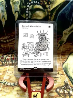 Demonic Consultation MTG Secret Lair An Encyclopedia of Magic R0004 NM Non-Foil - Image 1
