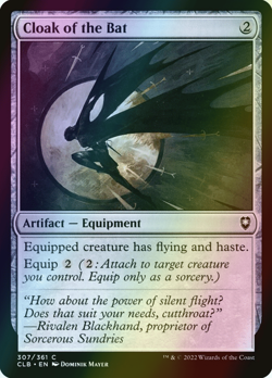 MTG Cloak of the Bat Foil ** Battle for Baldur's Gate ** English - Image 1