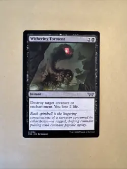 MTG Withering Torment DSK 0124 U NM Regular Uncommon - Image 1
