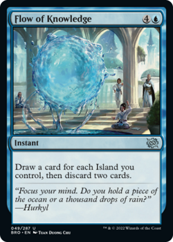 x1 Flow of Knowledge BRO MTG 49/287 UNCOMMON M/NM 1x - Image 1
