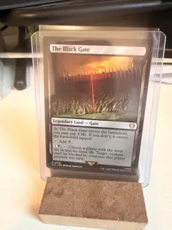 MTG The Black Gate 0080 Non Foil Rare LOTR Commander Near Mint - Image 1