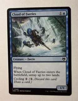Cloud of Faeries #86 (NM) Wilds of Eldraine WOC Magic MTG - Image 1