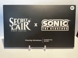 MTG Secret Lair x Sonic the Hedgehog Chasing Adventure Rainbow Foil - Sealed NEW - Image 1