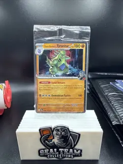 Team Rocket's Tyranitar (Pokemon Center Exclusive) 096/182 NM SEALED - Image 1