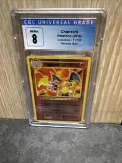 Charizard Evolutions 11/108 Reverse Holo Holo Rare 2016 CGC 8 Pokemon TCG - Image 1