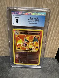 Charizard Evolutions 11/108 Reverse Holo Holo Rare 2016 CGC 8 Pokemon TCG - Image 2