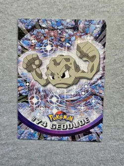 Geodude #74 Topps 1999 Pokemon Card TV Animation Edition Blue Label - Image 1