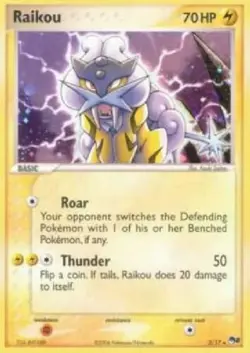 Raikou POP RARE PROMO Holo 3/17 - Promotional NM, English Pokemon Promos - Image 1