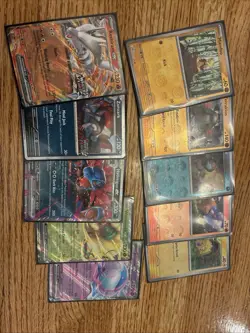 Pokemon White Flare Lot Of 10 Masterball Pokeballs EX And Stamped Cards - Image 1