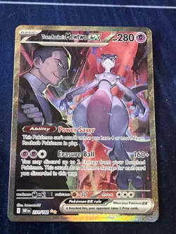 Pokemon TCG Team Rockets Mewtwo 213/182 Full Art SIR Destined Rivals - Image 1