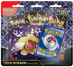 Pokemon Paldean Fates Tech Sticker Collection - 3 Pack Blister - New - Image 2