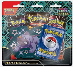 Pokemon Paldean Fates Tech Sticker Collection - 3 Pack Blister - New - Image 3