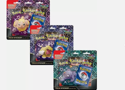 Pokemon Paldean Fates Tech Sticker Collection - 3 Pack Blister - New - Image 4