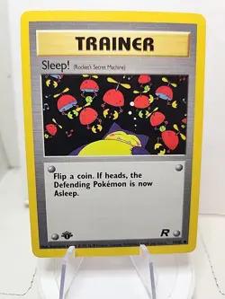 Pokemon TCG - SLEEP! - 1ST EDITION - 79/82 - Team Rocket 2000 - WOTC - Image 1