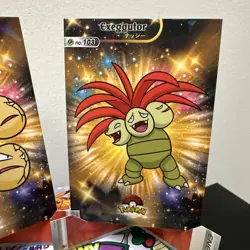 Pokemon Database Shiny Set Exeggcute Exeggutor Shiny Sparkle Holo Set Of 2 - Image 3