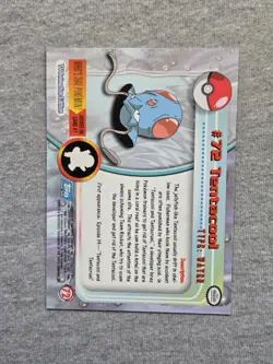Tentacool #72 1999 Topps Pokemon TV Animation Edition Series 1 Blue Label - Image 2