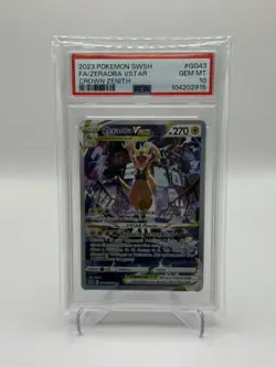 2023 POKEMON SWORD & SHIELD CROWN ZENITH #GG43 FULL ART/ZERAORA VSTAR PSA 10 - Image 1