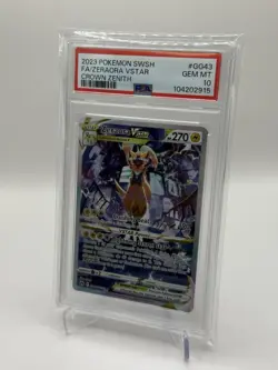 2023 POKEMON SWORD & SHIELD CROWN ZENITH #GG43 FULL ART/ZERAORA VSTAR PSA 10 - Image 3
