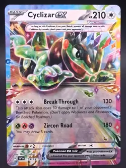 Pokemon TCG Cyclizar ex 159/191 Surging Sparks Tera Double Rare Holo NM/M - Image 1