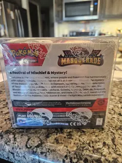 Pokemon Scarlet & Violet Twilight Masquerade Booster Box Rip on Seal - Image 3