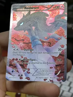 #2 Reshiram RC22/RC25 Legendary Treasures 2013 Radiant Full Art Pokemon - Image 5