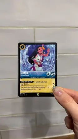 Disney Lorcana Moana Curious Explorer 155/204 Winterspell Non-Foil legendary - Image 1