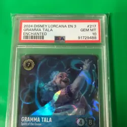 PSA 10 Enchanted Gramma Tala Spirit of the Ocean Inklands Disney Lorcana - Image 3
