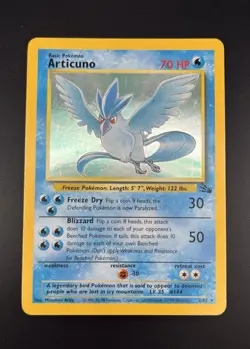 Pokemon Articuno #2/62 Fossil Holo Rare Card - Image 1