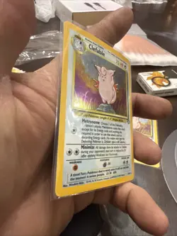 Pokemon TCG Clefable Holo Rare Card 1/64 Jungle Set 1999 - Image 2