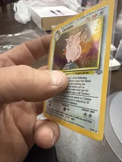 Pokemon TCG Clefable Holo Rare Card 1/64 Jungle Set 1999 - Image 3