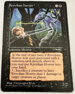 MTG Krovikan Horror – Alliances Card # 53 - Image 1
