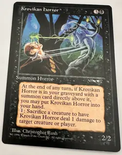 MTG Krovikan Horror – Alliances Card # 53 - Image 4