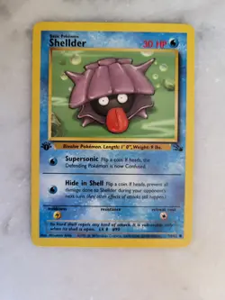 Shellder 54/62 1st Edition Fossil Pokemon Tcg Card Vintage Wizards 1999 LP-NM - Image 1