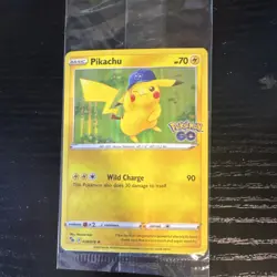 Pokemon Pikachu 028/078 Pokemon GO Promo Holo Rare 70 HP Card - Image 1