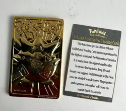 Vintage Pokemon Togepi 23 Karat Gold Trading Card 1999 Nintendo - Image 3